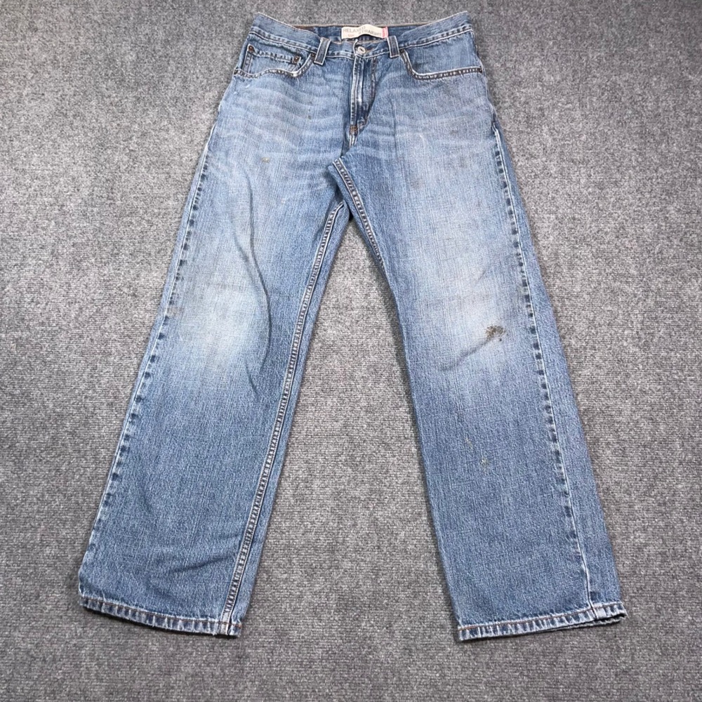 Levi's 559 Relaxed Straight Jeans Mens 32x32 Medium Wash Blue Denim Distressed